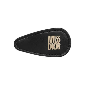 DIOR Calfskin Hair Clips Women's Black