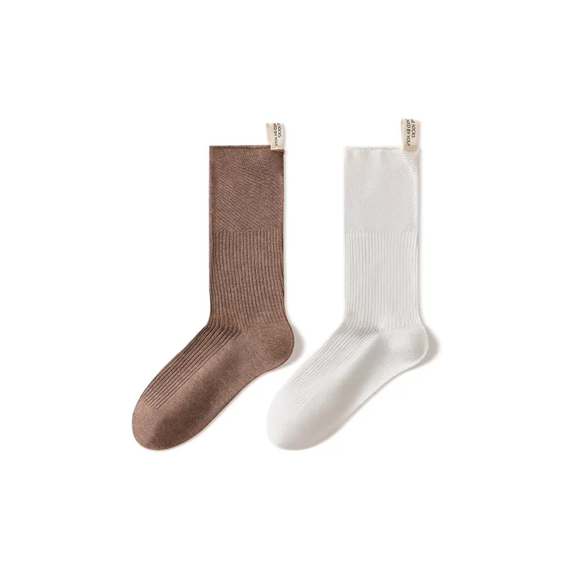 Temooues Mid Calf Socks Women's Combo Set-1