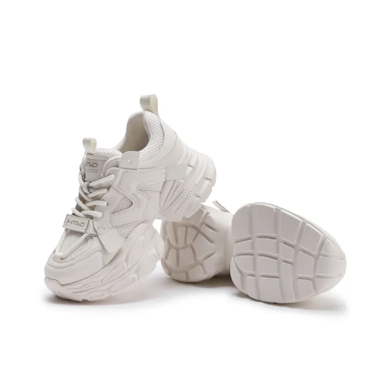 Hotwind Breathable Height Increasing Low Top Chunky Sneakers Women's-3