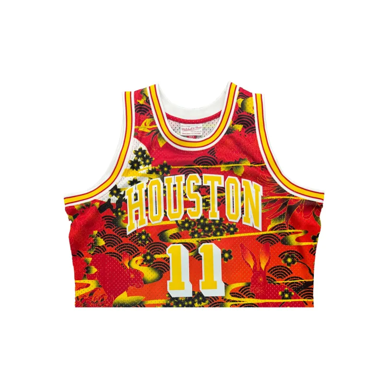 L's Creation Basketball Fan Supplies Mingwen Signature-HOF16 USASM Certificate Red And Yellow Color Scheme Unisex-2