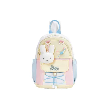 Miffy Fabric Sling Bag Backpack Medium Size Women's Yellow/Blue White