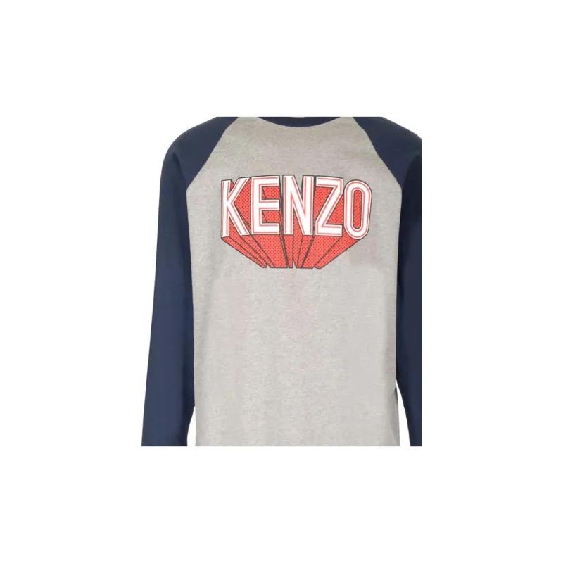 KENZO Logo Printed Long Sleeved T Shirt-2