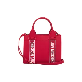 LOVE MOSCHINO Synthetic Leather Shoulder Bag Crossbody Bag Handbag Women's Red