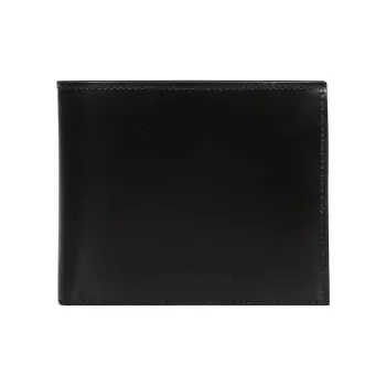 Balenciaga ESSENTIAL Cow Leather Coin Purses Wallets Men's Black & Gray