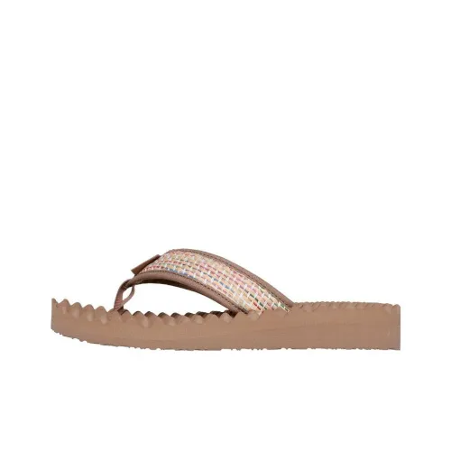 Skechers Abrasion-Resistant Slip-Resistant Flip Flops Women's Brown