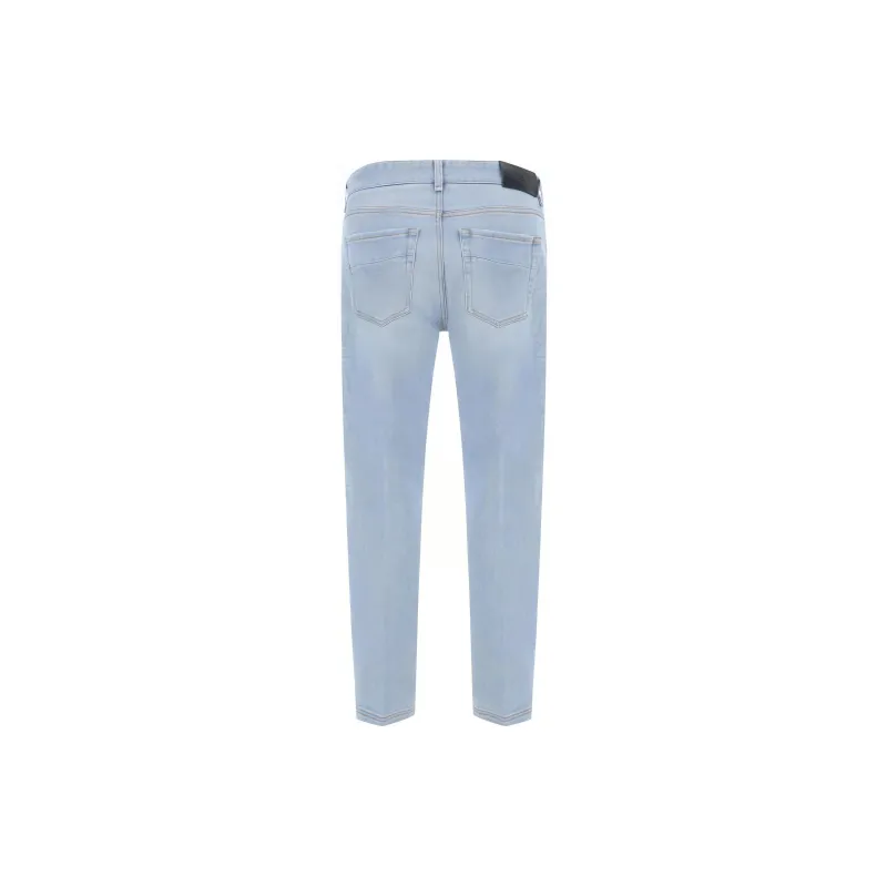 FENDI Logo Patch Tapered Jeans-1