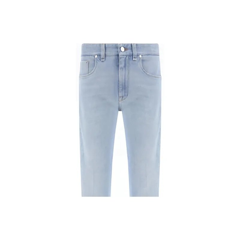 FENDI Logo Patch Tapered Jeans-3