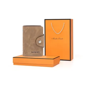 MashaLanti Microfiber Document Wallet Card Holders Regular Men's Coffee