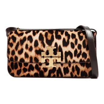TORY BURCH Eleanor Calf Hair Crossbody Bag, Shoulder Bag Small Size Women's Brown & Multicolor