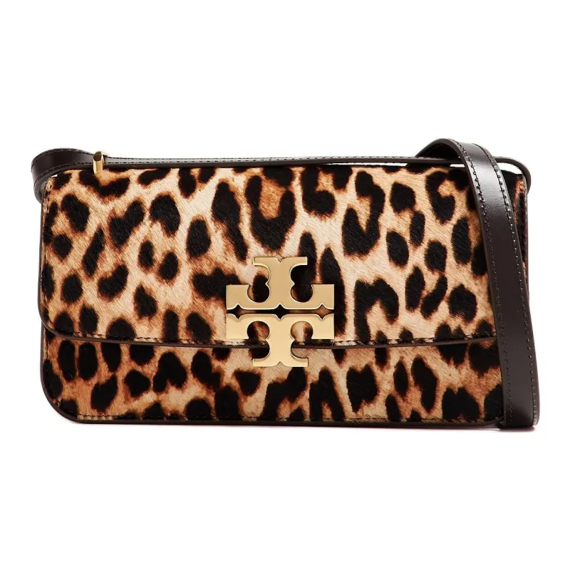 TORY BURCH Eleanor Calf Hair Crossbody Bag, Shoulder Bag Trumpets Women's Brown & Multicolor-0