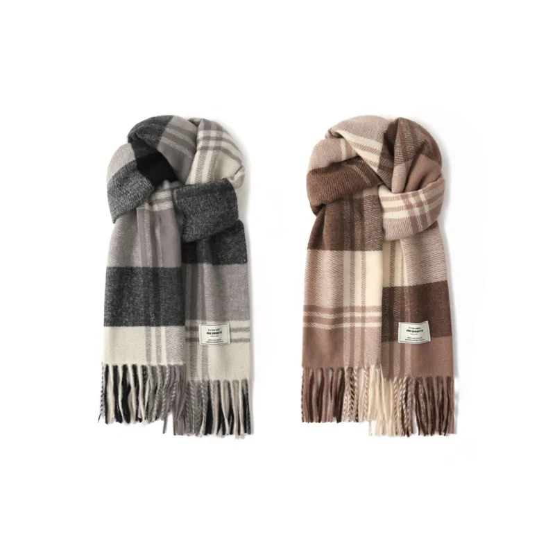 FREE RABBITⅡ Fall And Winter British Versatile Warm Cold Resistant Shawl Scarf Unisex-12
