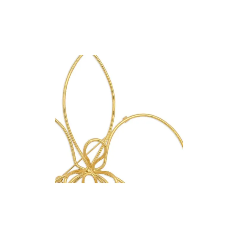 Oscar De La Renta Threaded Orchid Brooch-1