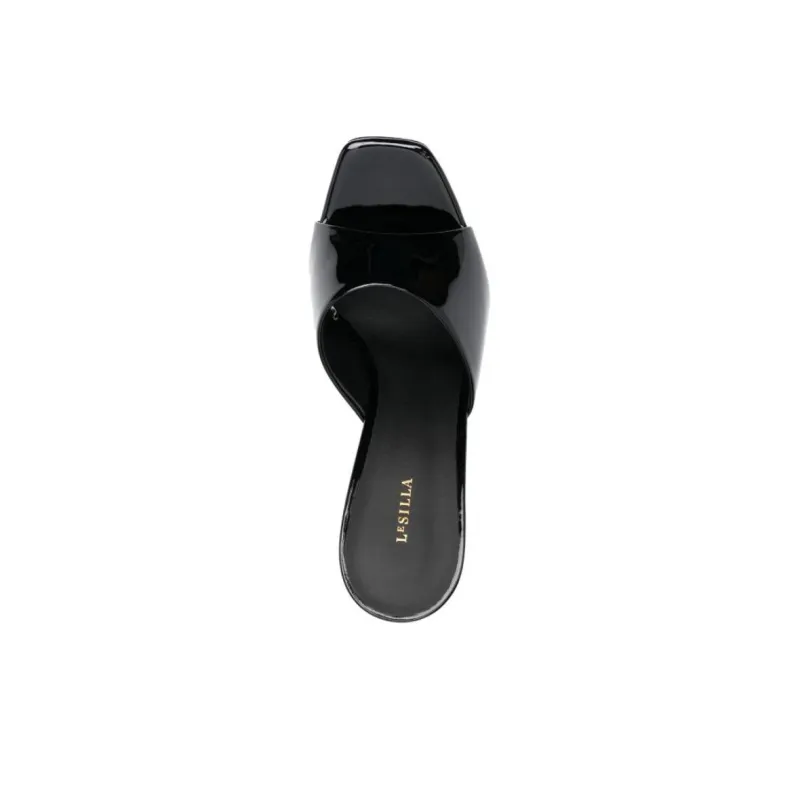 Le Silla Resort 140mm Patent Leather Mules-4