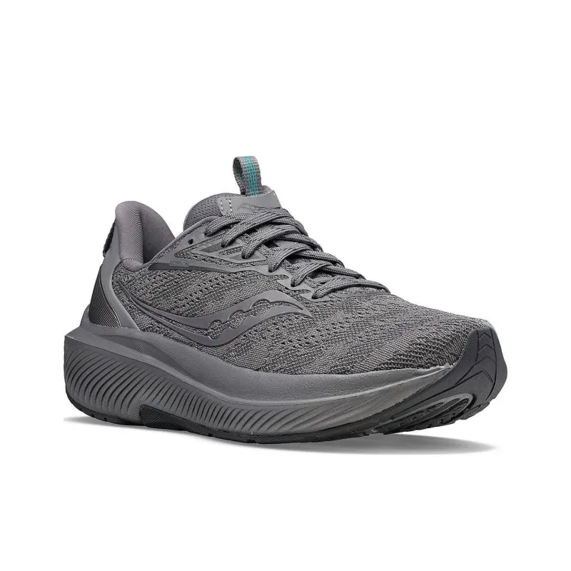 Saucony Cushioning Breathable Low-Top Running Shoes Men's Gray-2