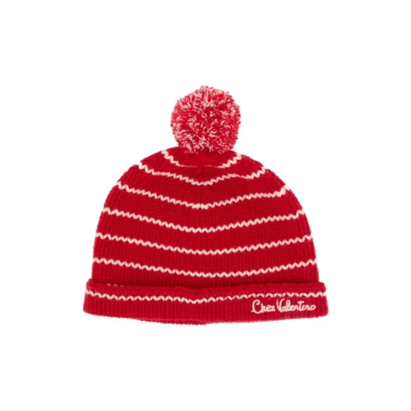 Valentino Logo-embroidered Beanie-0