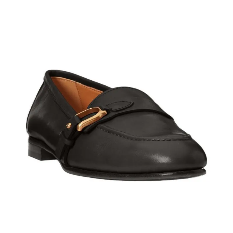 Polo Ralph Lauren Audrey Welington Flat Shoes Women's Black-2
