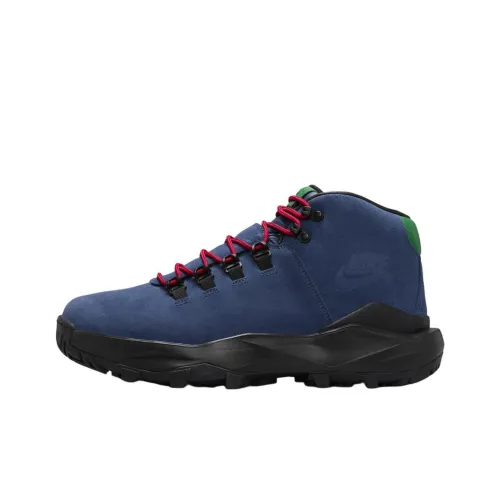 Nike Cygnal Anti Slip Wear Resistant Mid Top Trekking Shoes Unisex Blue