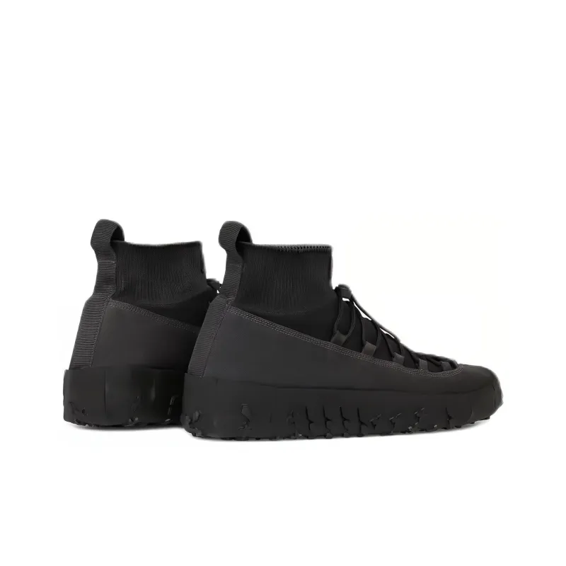 Lemaire VIBRAM Waterproof Mid Top Casual Shoes Men's Black-4