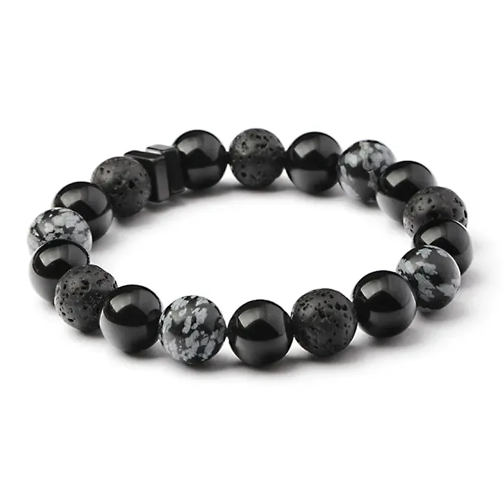 LANMUYINNUO Obsidian Bracelets Unisex-0