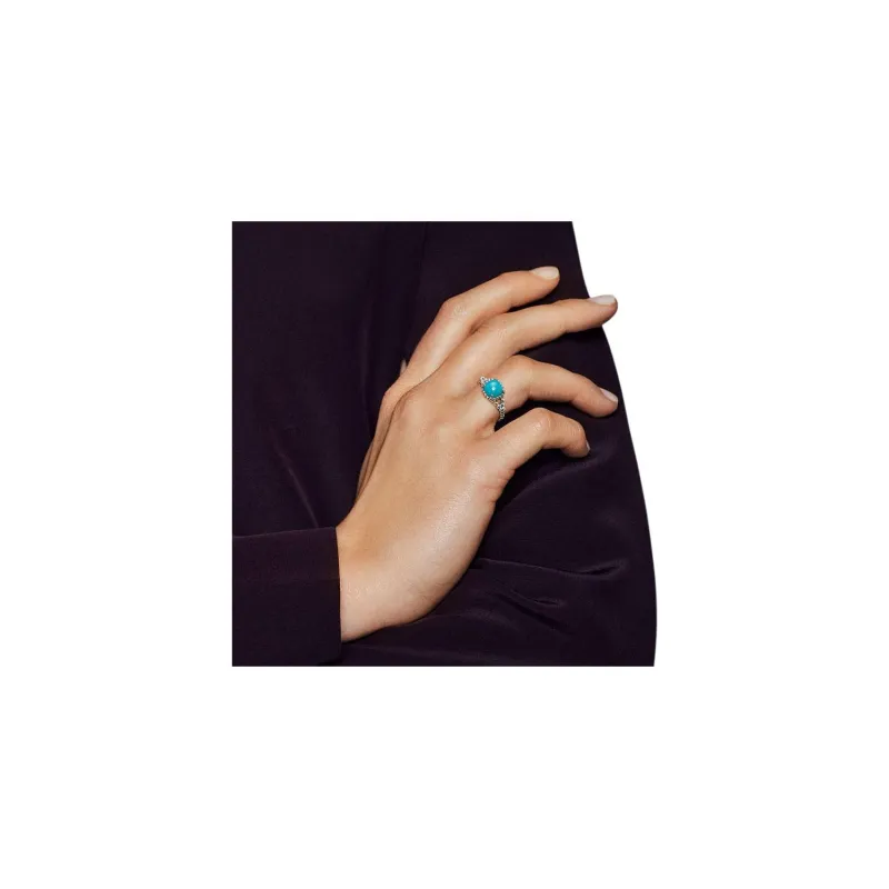 Pandora Zircon Rings Women's Silver-3