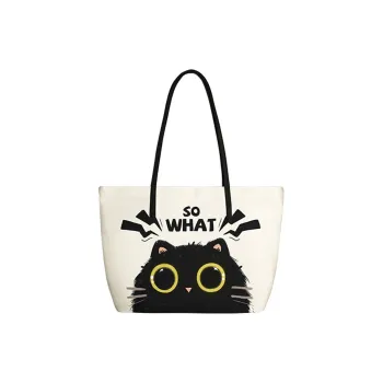 AOSONG Suede Tech Fabric Handbag Shoulder Bag Regular Women's Black/White