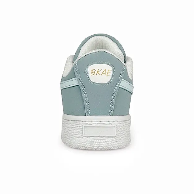 BKAE Wear Resistant Lightweight And Balanced Low Top Skateboard Shoes Unisex Aqua-3