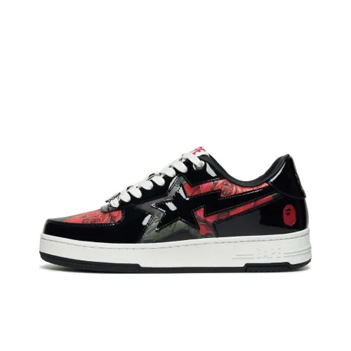 ASSC x A BATHING APE STA Wear Resistant Low Top Casual Shoes Women's Black Green