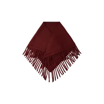 ZARA Acrylic Shawls Women's Red