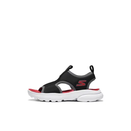 Skechers Kids Anti Slip Wear Resistant Low Top Children's Sandals Black Kids'