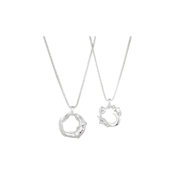 MDDHR S925 Silver Necklaces Unisex White