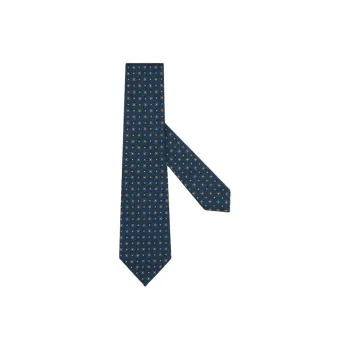 Zegna Silk Ties Unisex Blue Green
