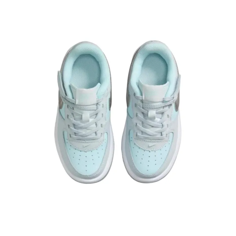 Nike Air Force 1 Abrasion Resistant Low Top Kids' Skateboarding Shoes Gray Children Aged 3 7 Years Old-3