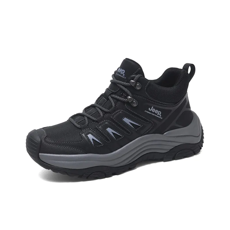 Jeep Anti-Slip Wear-Resistant Mid-Top Trekking Shoes Men's-3