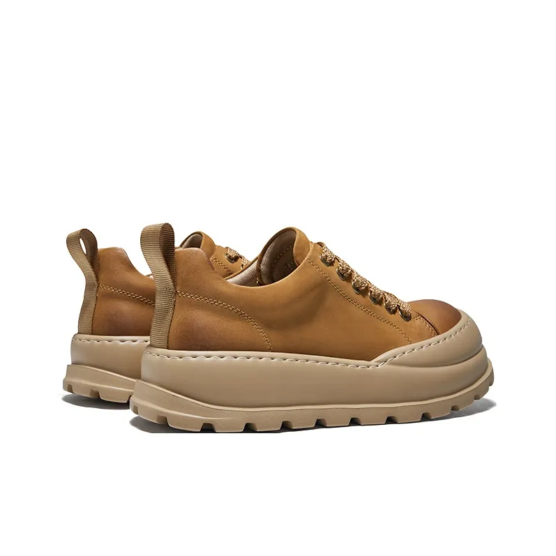 Hautton Jeans Low Top Casual Shoes Men's Earth Yellow-4