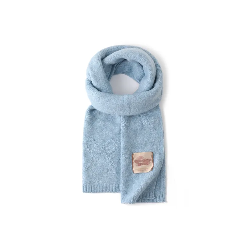 FREE RABBITⅡ Fall And Winter Solid Color Atmosphere Enhancing Warm Versatile Scarf Unisex-0