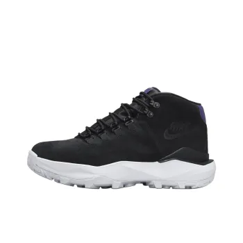 Nike Signal Anti Slip And Wear Resistant Water Resistant Mid Top Trekking Shoes Unisex Black