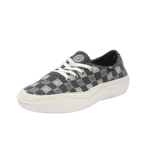 Vans Circle Vee Anti-Slip Wear-Resistant Low-Top Casual Shoes Unisex Blue