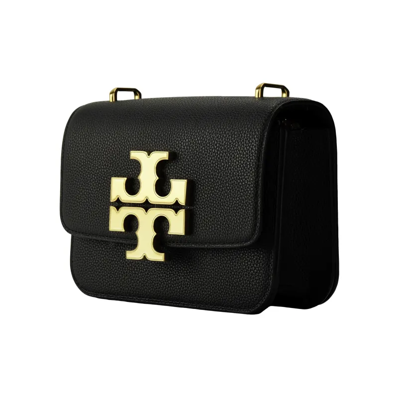TORY BURCH Eleanor Litchi Grain Leather Crossbody Bag, Shoulder Bag Women's Black-1