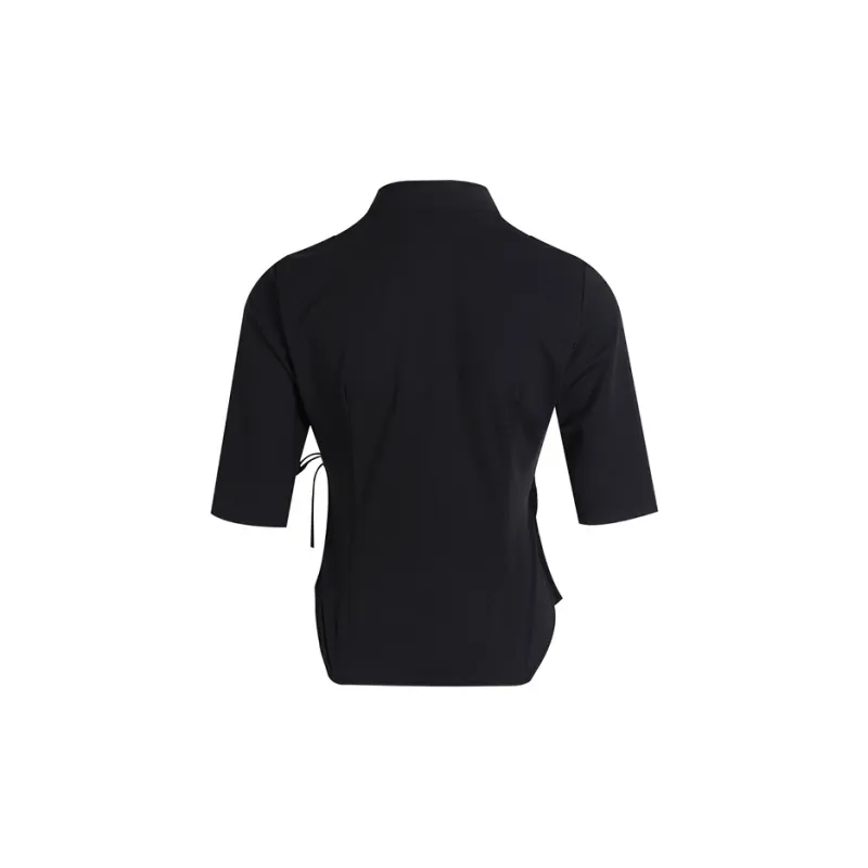 LIUREGALI T Shirt Women's Black-1