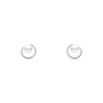 BHI Alloy Stud Earrings Women's Silver