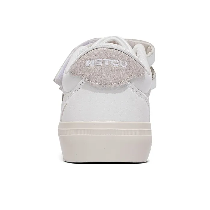 NSTCU Low Top Hook and Loop Women's White Gray-3