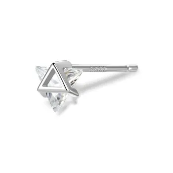 ETAHLOVE Sterling Silver Stud Earrings Unisex Girlfriend And Boyfriend Gift Birthday Box