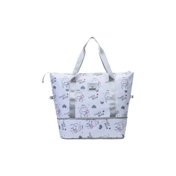 Tonlion Oxford Travel Bag 36L Women's Beige/White