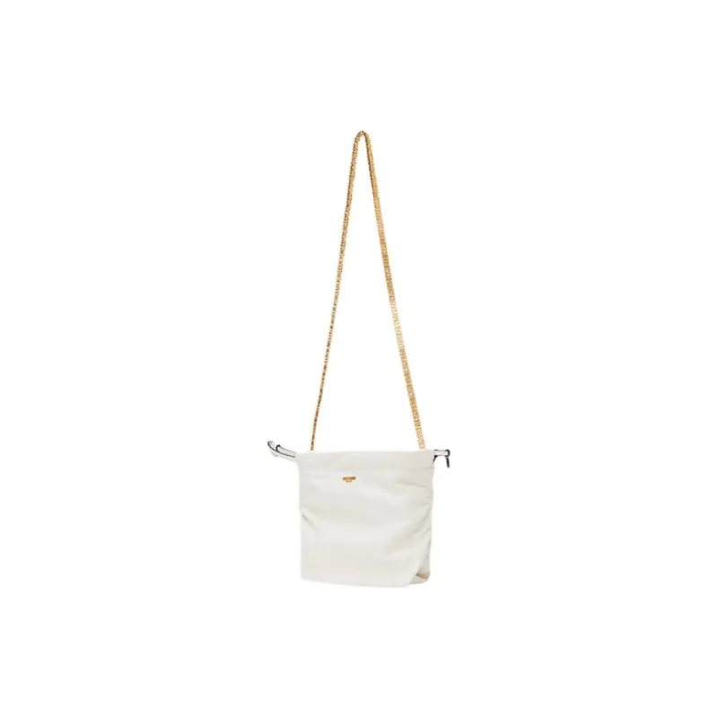 MOSCHINO Sheepskin Shoulder Bag Women's White-1