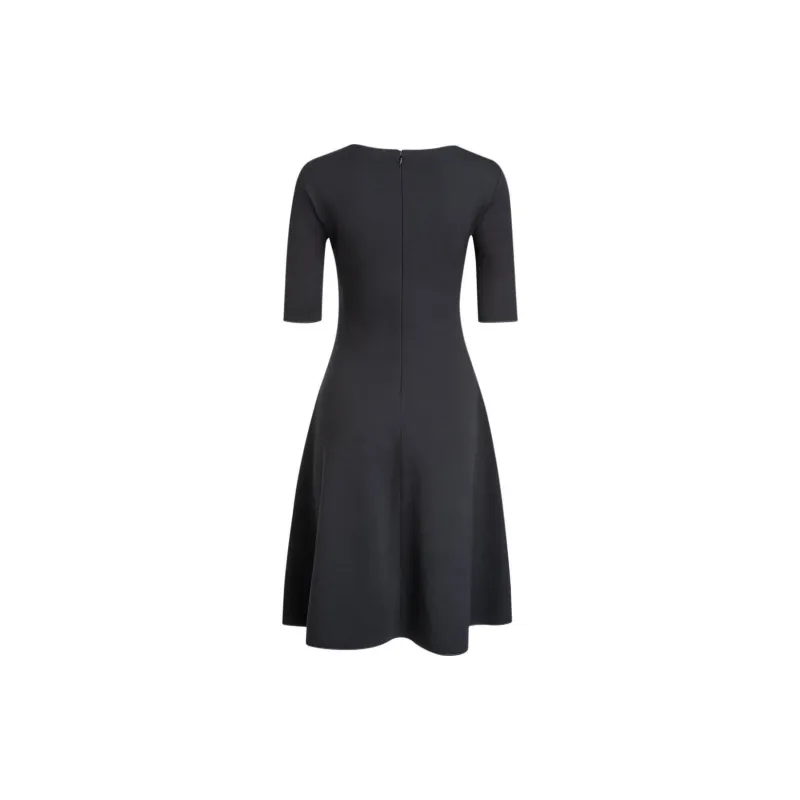 EMPORIO ARMANI Long Sleeved Dress Women's Black-1
