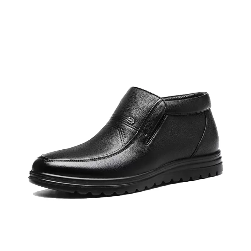 AOKANG Business Casual Shoes Men's Black-1