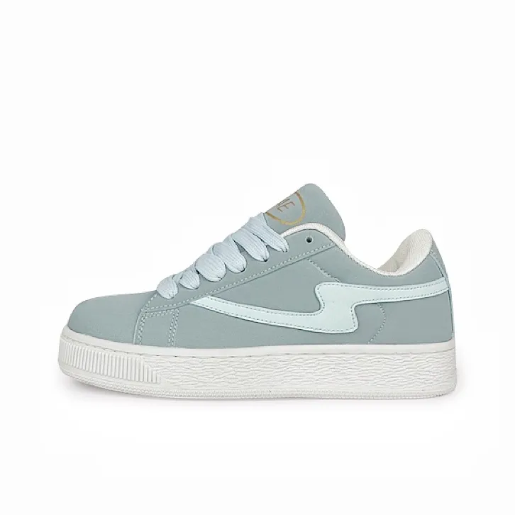 BKAE Wear Resistant Lightweight And Balanced Low Top Skateboard Shoes Unisex Aqua-1