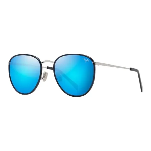 Maui Jim Acetate Oval Sunglasses Women's Black