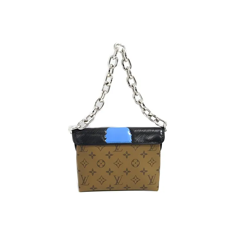 LOUIS VUITTON X Kansai Yamamoto Pochette Monogram Reverse Epi Kabuki Masks Fuchsia-2