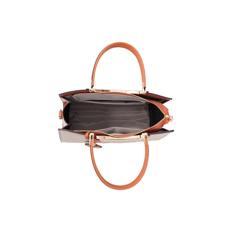 Vigno Synthetic Leather Mommy Bag Crossbody Handbag Regular Women's Apricot/Blue-41
